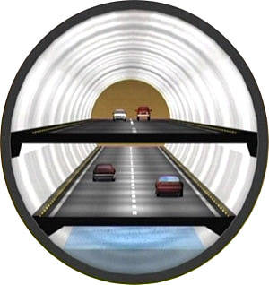 Автомобильный туннель в Куал-Лумпуре. Малайзия.
